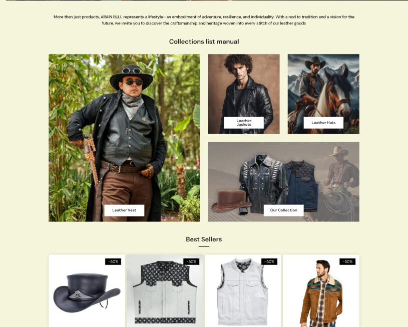 ARAIN BULL represents a lifestyle—an embodiment of adventure, resilience, and individuality. With a nod to tradition and a vision for the future, we invite you to discover the craftsmanship and heritage woven into every stitch of our leather goods.