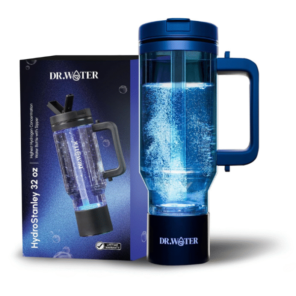 Hydrogen Water Bottle | 3X More Hydrogen Concentration | 32oz, 50oz, 68oz Hydrogen Water Generator | Big Size More Hydrogen | Water Hydrogenator (HydroPure 3PPM)