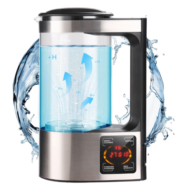 Hydrogen Water Machine Generator | 1800 PPB High Concentration, Portable Hydrogen Water Maker with SPE and PEM Technology for Home, Gym & Travel, Alkaline pH Balance Technology