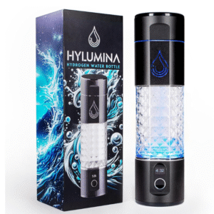 Hydrogen Water Bottle Generator with SPE/PEM & OLED Display – Hydrogen Water Machine up to 4000ppb of Hydrogen Infused Water, Enhances Hydration – Rechargeable Hydro Water Bottle – 9.5 OZ